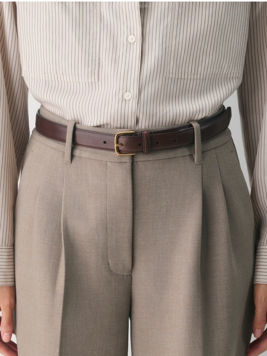 Aritzia Accessories - Essential Solid Brass Leather Belt